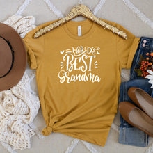 Load image into Gallery viewer, Worlds Best Grandma Bella Canvas Tee Shirt
