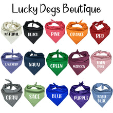 Load image into Gallery viewer, Little Sister Arriving Dog Bandana, Pregnancy Announcement, Baby Shower Gift