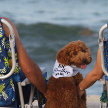 Load image into Gallery viewer, Big BrotherBlue Seer Sucker Dog Bandana, Birth Announcement