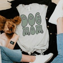 Load image into Gallery viewer, Dogs Mom Bella Canvas Tee Shirt, Dog Mom Gift, Dog Lover Shirt