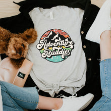 Load image into Gallery viewer, Adventure Buddies Bella Canvas Tee Shirt, Dog Mom Gift, Dog Lover Shirt