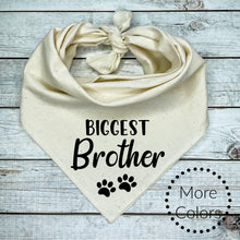 Load image into Gallery viewer, Biggest Brother Dog Bandana, Pregnancy Announcement