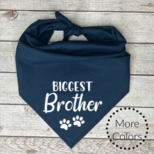 Load image into Gallery viewer, Biggest Brother Dog Bandana, Pregnancy Announcement