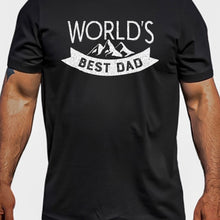 Load image into Gallery viewer, Worlds Best Dad Bella Canvas Tee Shirt, Fathers Day Shirt