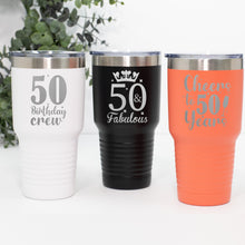 Load image into Gallery viewer, 50th Birthday Gift For Women Tumbler