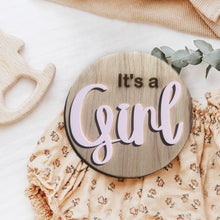 Load image into Gallery viewer, Gender Reveal Sign Pregnancy Announcement