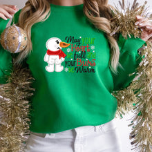 Load image into Gallery viewer, Embroidered Snowman Cozy Sweatshirt, Gift for Women, Gift for Her, Funny Christmas Sweater for Mom Aunt Sister Friend Niece, Soft and Warm