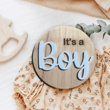Load image into Gallery viewer, Gender Reveal Sign Pregnancy Announcement