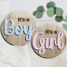 Load image into Gallery viewer, Gender Reveal Sign Pregnancy Announcement