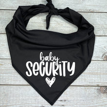 Load image into Gallery viewer, Baby Security Dog Bandana, Birth Announcement Dog Bandana