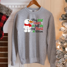 Load image into Gallery viewer, Embroidered Snowman Cozy Sweatshirt, Gift for Women, Gift for Her, Funny Christmas Sweater for Mom Aunt Sister Friend Niece, Soft and Warm