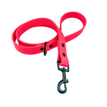 Load image into Gallery viewer, Bright Pink BioThane® Waterproof Dog Leash 1"  Durable, Odor-Resistant, and Easy to Clean
