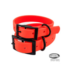 Load image into Gallery viewer, Vivid Orange Waterproof BioThane® Dog Collar 1"  Durable, Odor-Proof, Easy Clean, Outdoor Pet Gear
