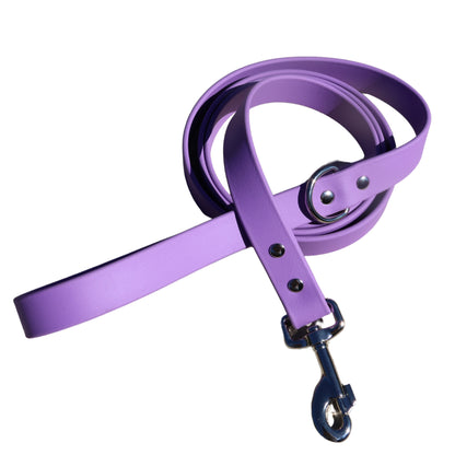 Light Purple BioThane® Dog Collar + Matching Leash | Waterproof Dog Collar Set