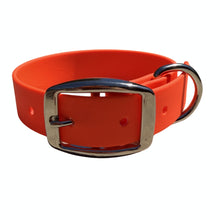 Load image into Gallery viewer, Waterproof BioThane® Dog Collar Adjustable Custom Color Nickel Buckle
