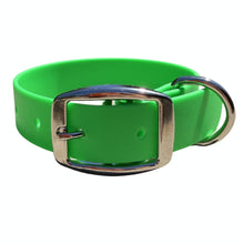 Load image into Gallery viewer, Waterproof BioThane® Dog Collar Adjustable Custom Color Nickel Buckle
