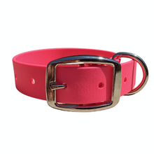 Load image into Gallery viewer, Waterproof BioThane® Dog Collar Adjustable Custom Color Nickel Buckle
