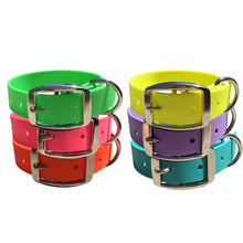 Load image into Gallery viewer, Waterproof BioThane® Dog Collar Adjustable Custom Color Nickel Buckle
