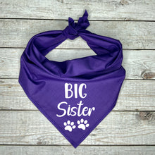 Load image into Gallery viewer, Big Sister Dog Bandana, Pregnancy Announcement
