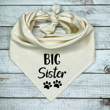 Load image into Gallery viewer, Big Sister Dog Bandana, Pregnancy Announcement
