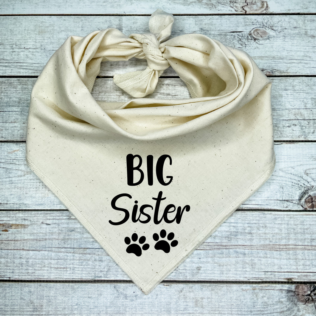 Big Sister Dog Bandana, Pregnancy Announcement
