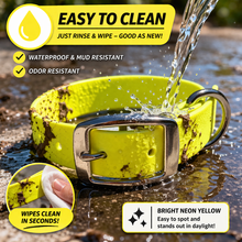 Load image into Gallery viewer, Waterproof BioThane® Dog Collar Adjustable Custom Color Nickel Buckle
