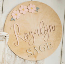 Load image into Gallery viewer, Baby Name Sign, Baby Shower Gift, Nursery Decor
