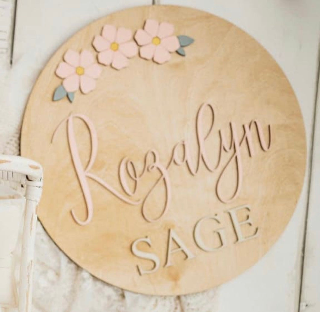 Baby Name Sign, Baby Shower Gift, Nursery Decor
