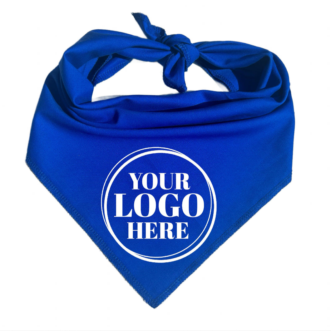 Custom Logo Dog Bandana - Branded Pet Accessory for Business Promotions