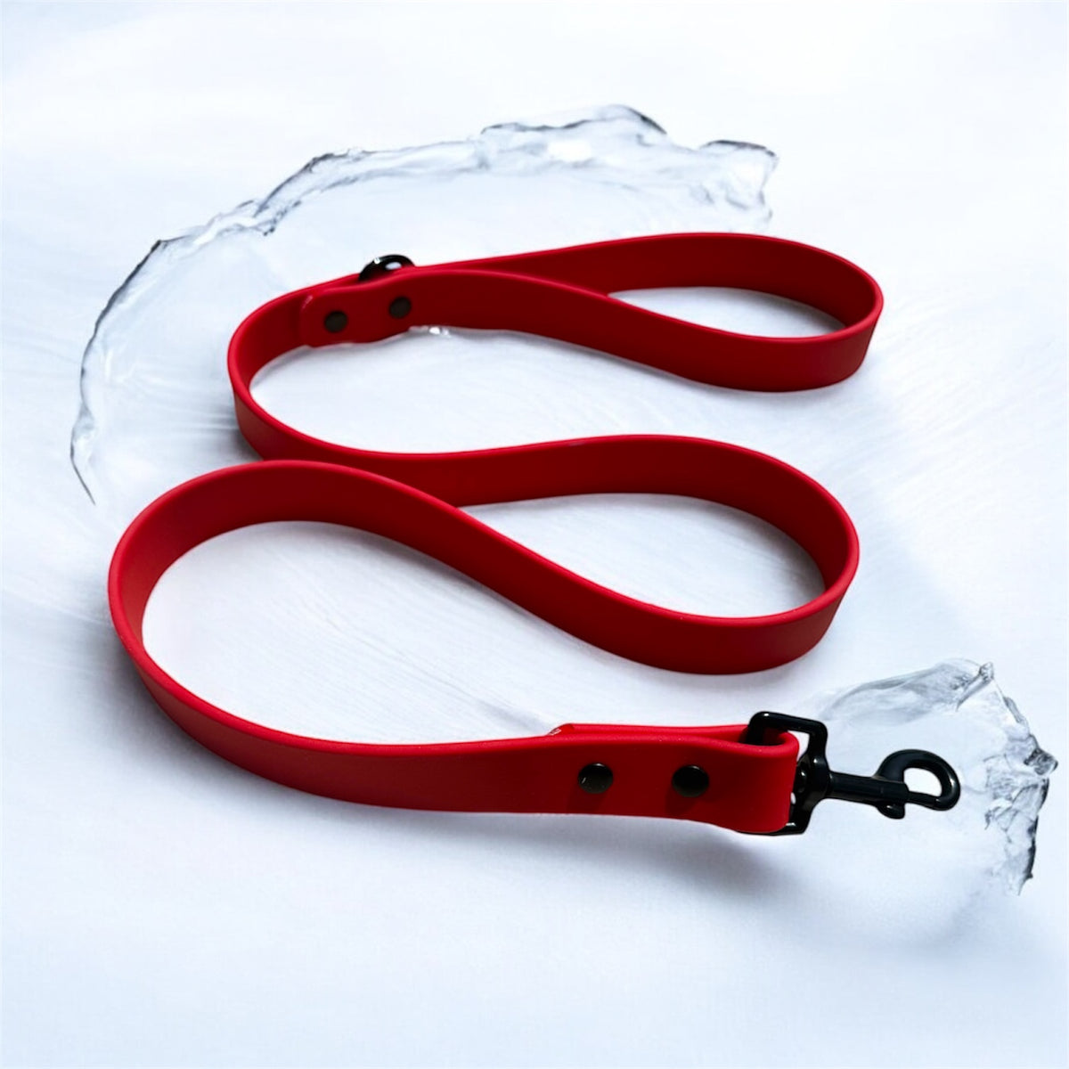 Red BioThane® Waterproof Dog Leash 1"