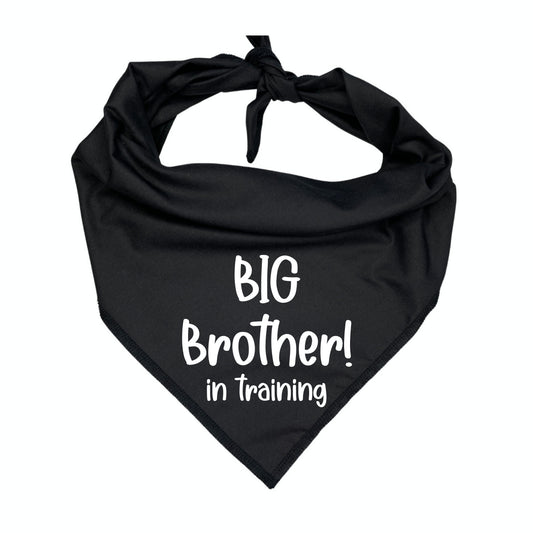 Big Brother in Training Dog Bandana - Pregnancy Announcement Pet Scarf