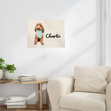 Load image into Gallery viewer, Custom Dog Portrait on Canvas - Oil Painting Style from Your Photo, Hand-Stretched

