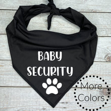 Load image into Gallery viewer, Baby Security Dog Bandana , Birth Announcement Dog Bandana
