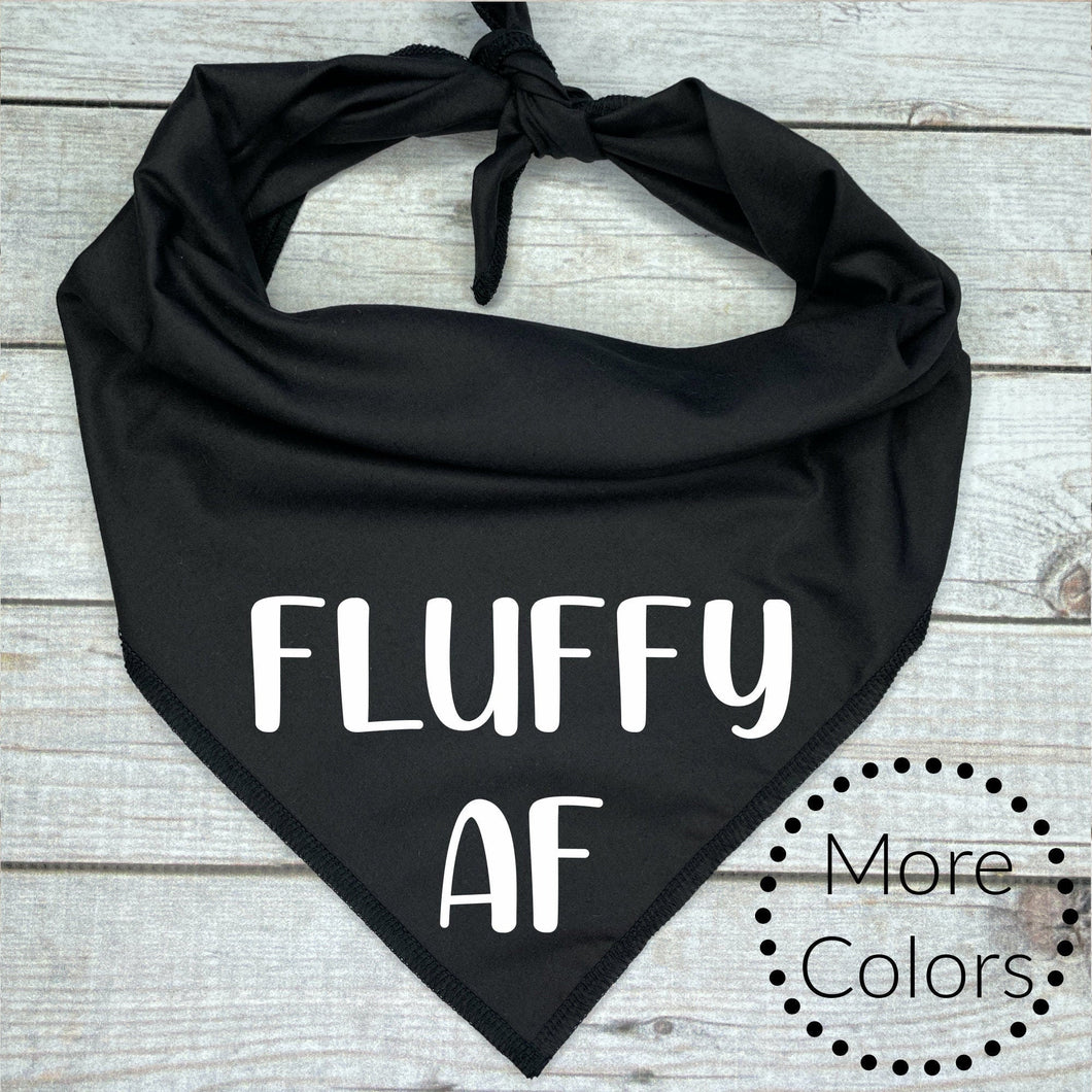 Fluffy AF Dog Bandana