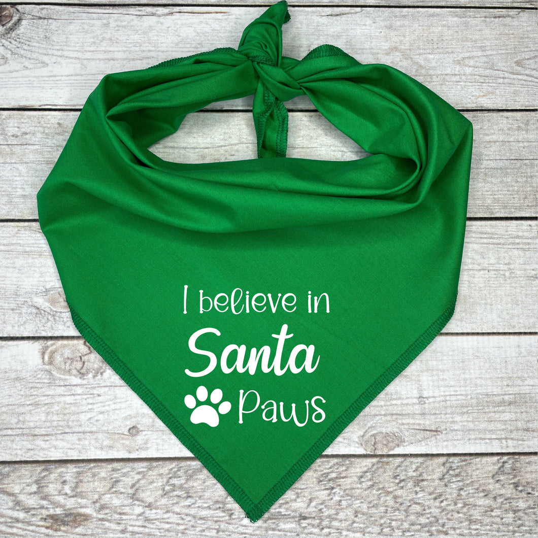 Santa Clause Dog Bandana, Christmas Bandana For Dogs