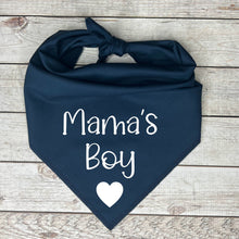 Load image into Gallery viewer, My Mom Loves Me Dog Bandana with Heart
