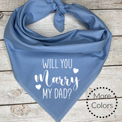 Will You Marry My Dad dog bandana additional view