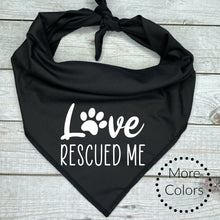 Load image into Gallery viewer, I Rescued My Human Dog Bandana
