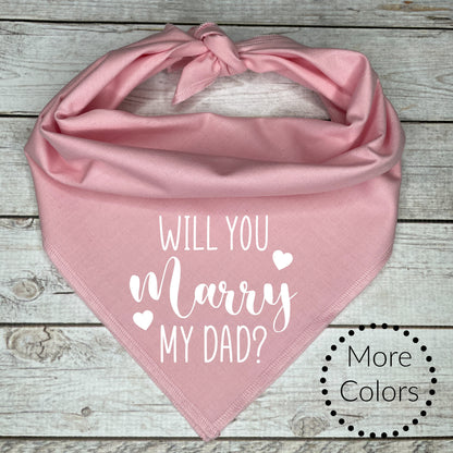 Proposal dog bandana sizing information