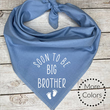 Load image into Gallery viewer, Soon to be Big Brother Dog Bandana, Pregnancy Announcement
