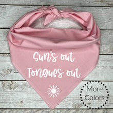 Load image into Gallery viewer, Suns Out Tongue Out Dog Bandana
