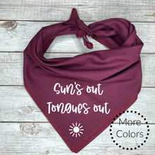 Load image into Gallery viewer, Suns Out Tongue Out Dog Bandana
