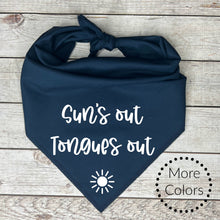 Load image into Gallery viewer, Suns Out Tongue Out Dog Bandana
