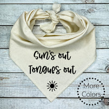 Load image into Gallery viewer, Suns Out Tongue Out Dog Bandana

