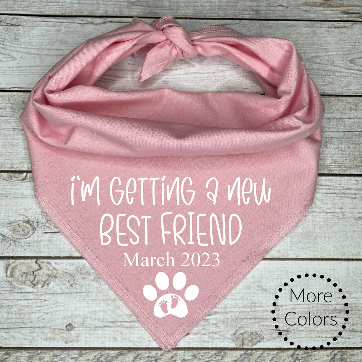 Dog bandana color selection photo
