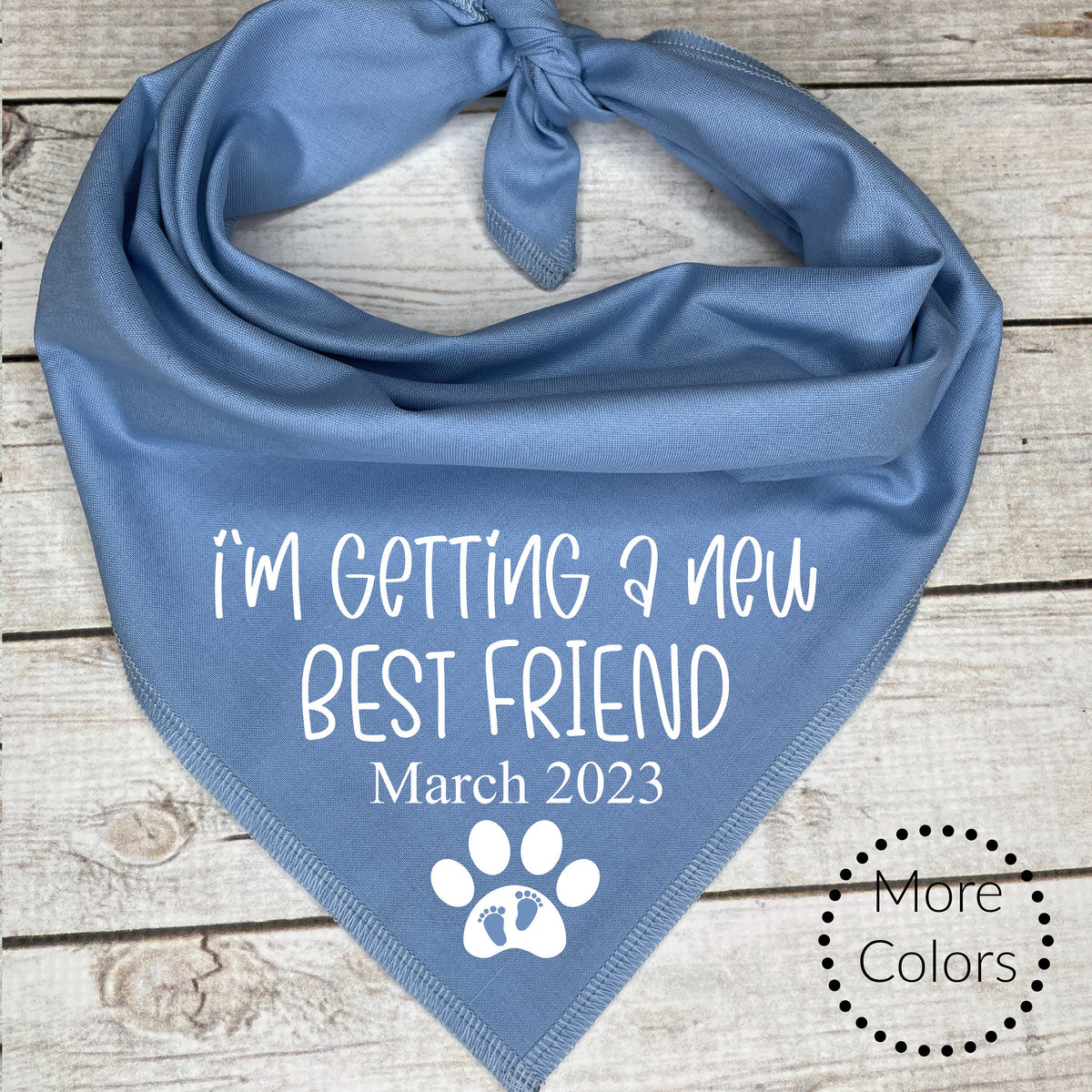 Dog bandana color selection photo