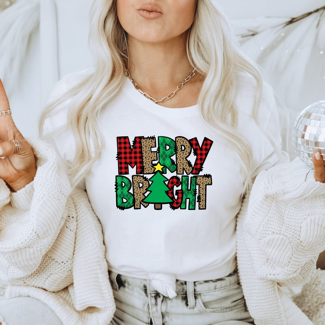 Merry Bright Bella Canvas Tee Shirt