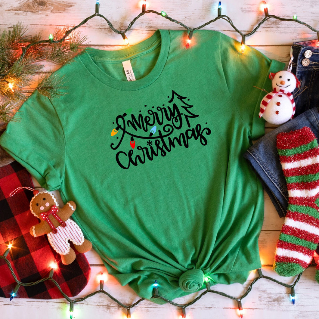 Merry Christmas Bella Canvas Tee Shirt