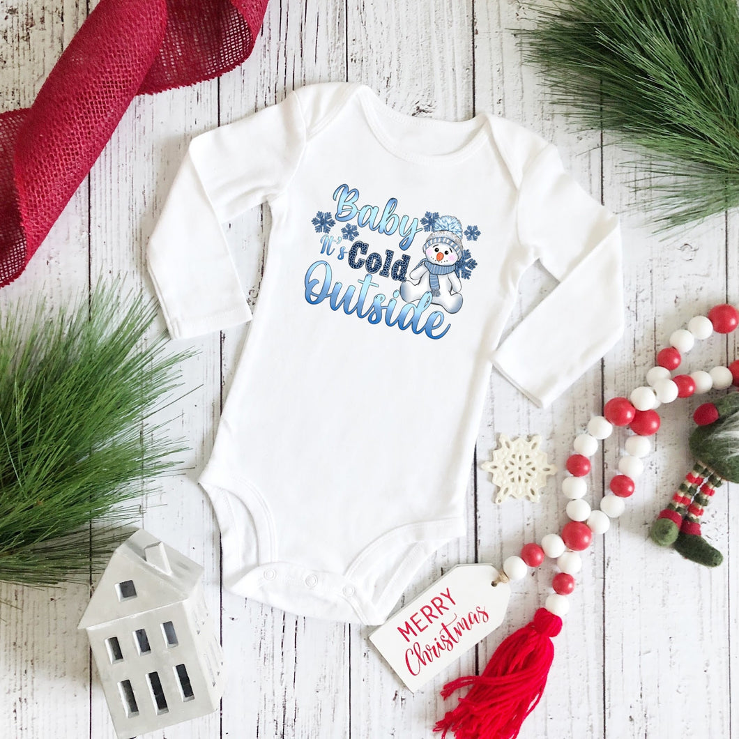 Baby It's Cold Outside Baby Onesie
