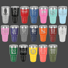 Load image into Gallery viewer, Custom Logo Engraved Tumbler  Personalized Insulated Travel Mug  Branded Business Promotional Gift  Custom Corporate Cup
